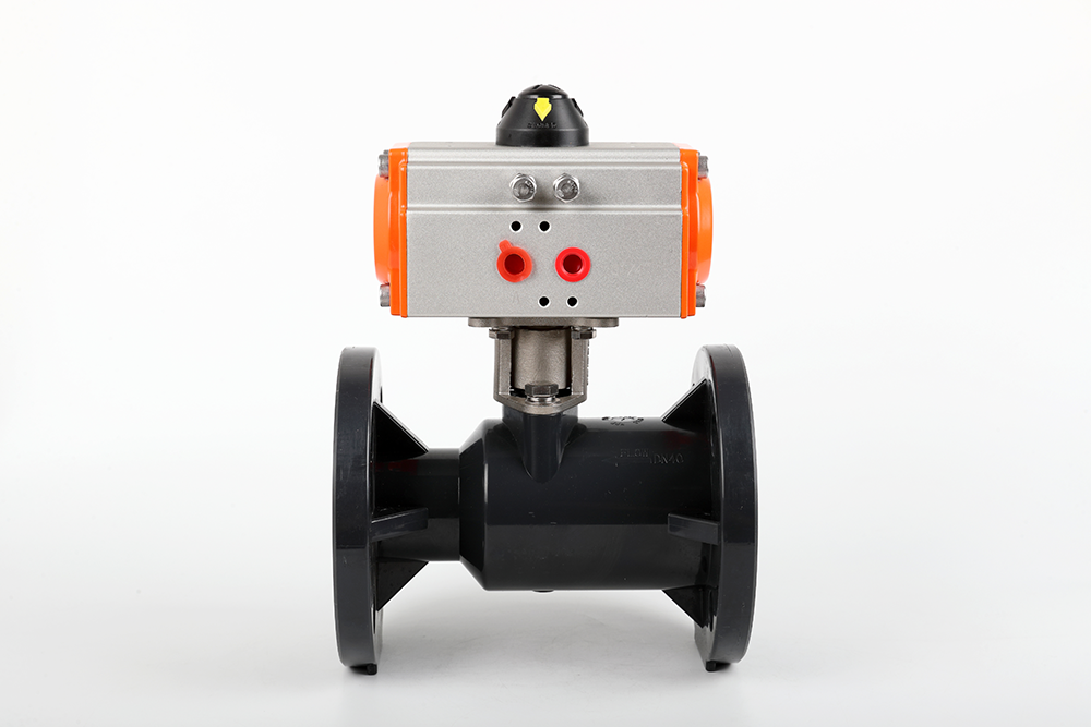 西吉气动法兰一体球阀